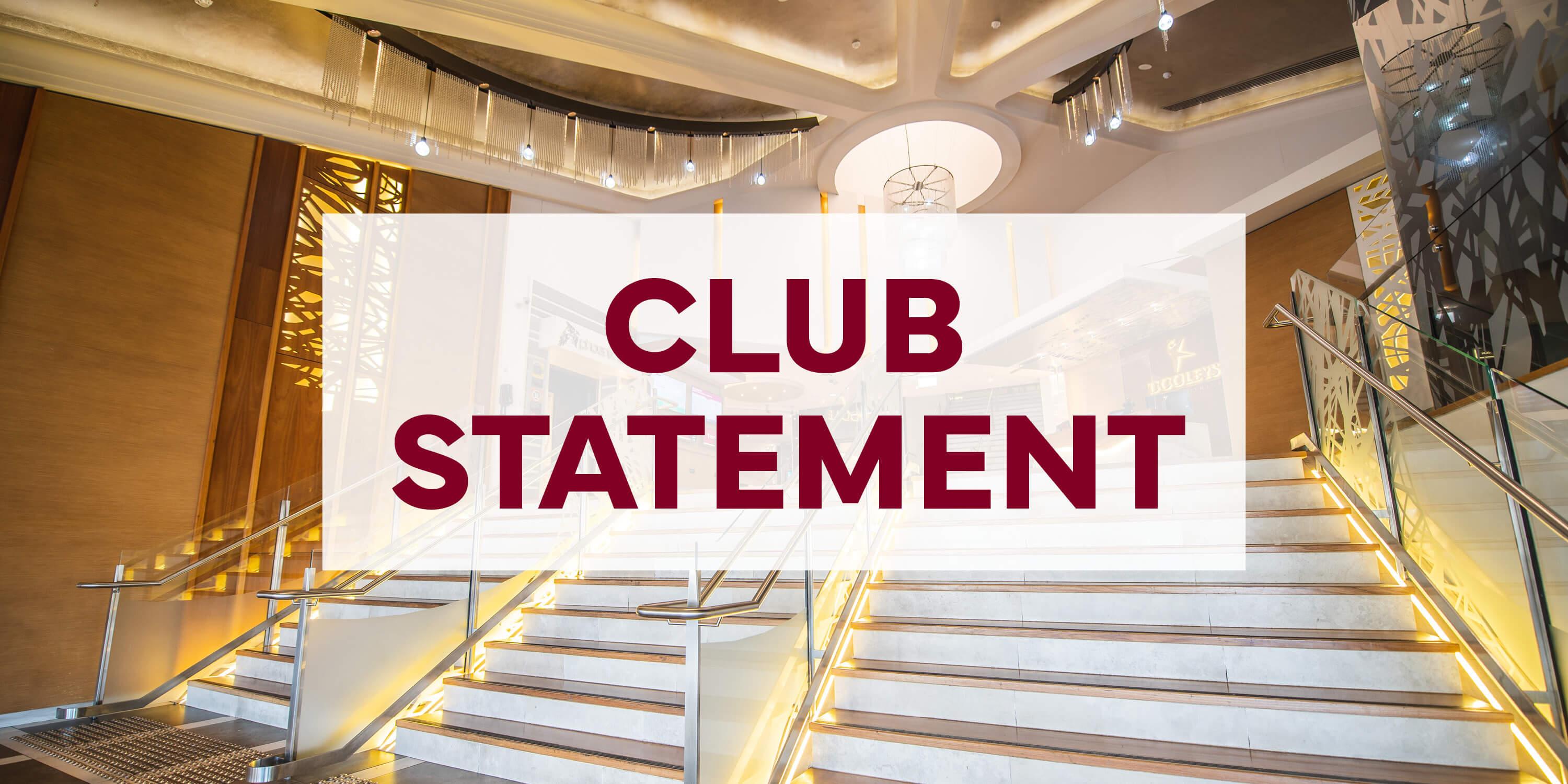 Club statement 